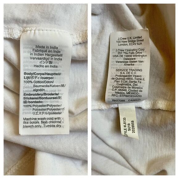 J. Crew Eyelet top with puff sleeves. Size M. - Picture 12 of 12